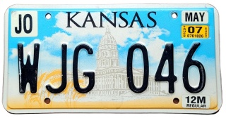 Kansas 2007 - tablica z USA
