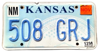Kansas - tablica z USA