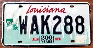 Louisiana - tablica z USA