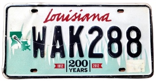 Louisiana - tablica z USA