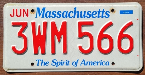 Massachusetts - tablica z USA