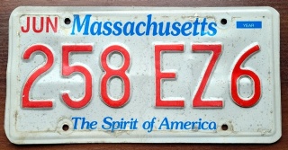 Massachusetts - tablica z USA