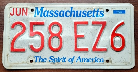 Massachusetts - tablica z USA