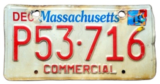 Massachusetts 2019 - tablica z USA