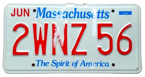 Massachusetts - tablica z USA
