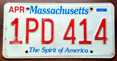 Massachusetts - tablica z USA