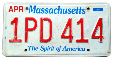 Massachusetts - tablica z USA