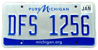 Michigan 2017 - tablica z USA