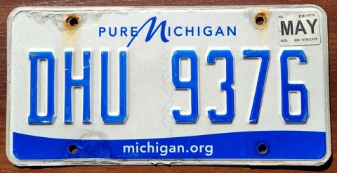 Michigan 2021 - tablica z USA