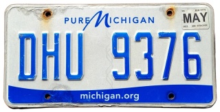 Michigan 2021 - tablica z USA