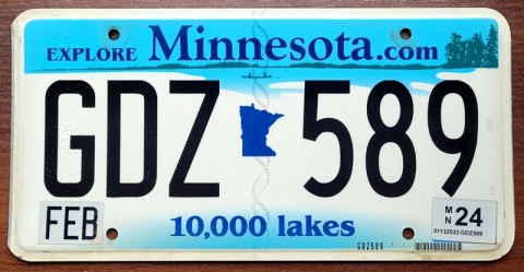 Minnesota 2024 - tablica z USA