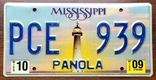 Mississippi 2009 - tablica z USA