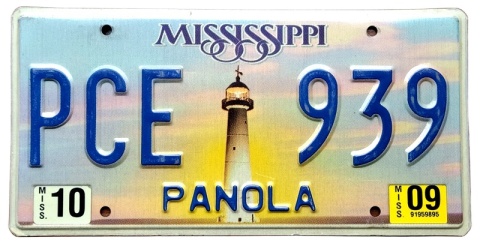 Mississippi 2009 - tablica z USA