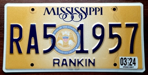 Mississippi 2024 - tablica z USA