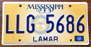 Mississippi - tablica z USA