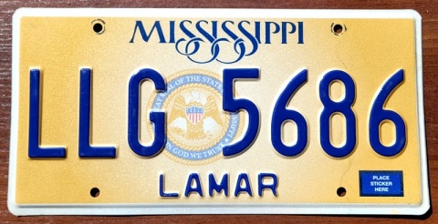 Mississippi - tablica z USA