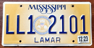 Mississippi 2023 - tablica z USA