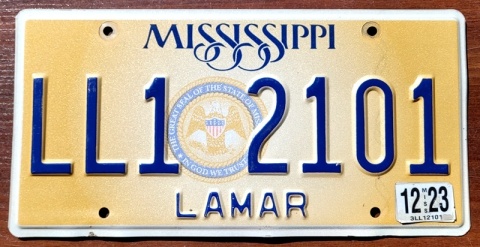 Mississippi 2023 - tablica z USA