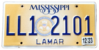 Mississippi 2023 - tablica z USA