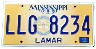 Mississippi - tablica z USA