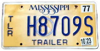Mississippi 2023 - tablica z USA
