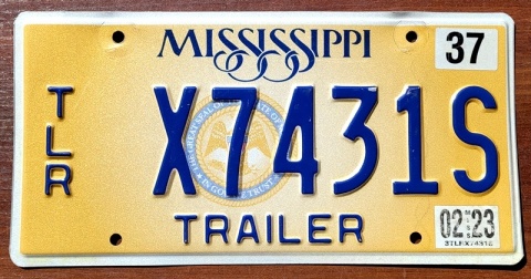Mississippi 2023 - tablica z USA