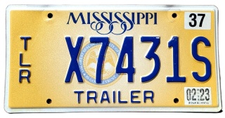 Mississippi 2023 - tablica z USA