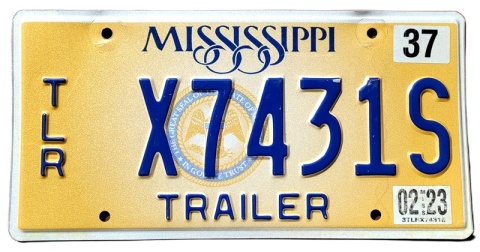 Mississippi 2023 - tablica z USA