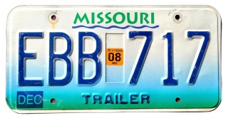 Missouri 2008 - tablica z USA
