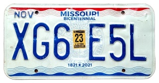 Missouri 2023 - tablica z USA