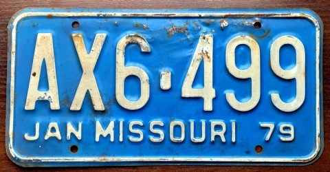 Missouri 1979 - tablica z USA