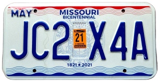 Missouri 2021 - tablica z USA