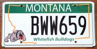 Montana - tablica z USA