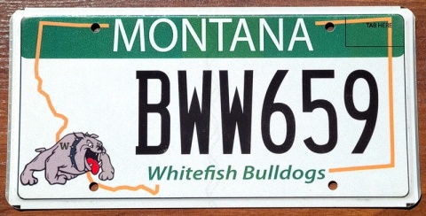Montana - tablica z USA