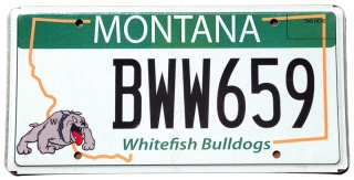 Montana - tablica z USA