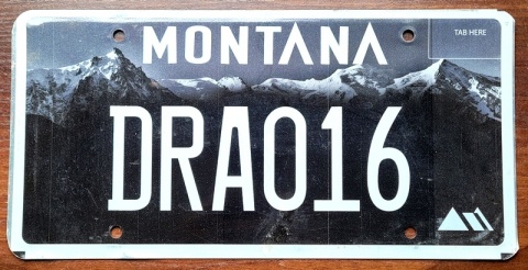 Montana - tablica z USA