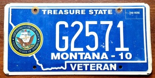 Montana - tablica z USA