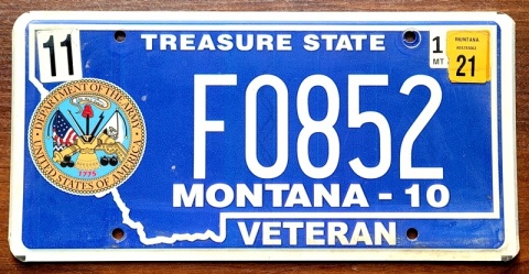 Montana 2021 - tablica z USA