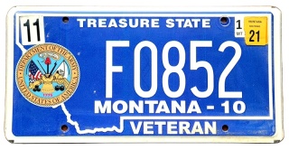 Montana 2021 - tablica z USA