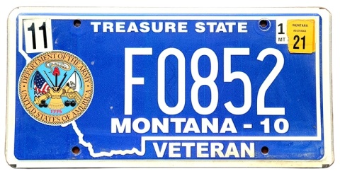 Montana 2021 - tablica z USA