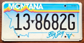 Montana - tablica z USA