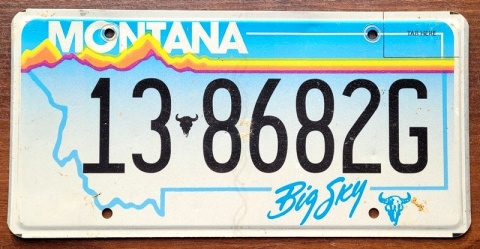 Montana - tablica z USA