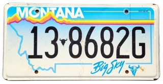 Montana - tablica z USA