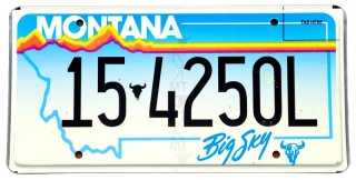 Montana - tablica z USA