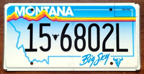 Montana - tablica z USA