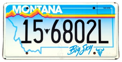 Montana - tablica z USA