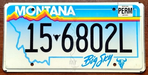 Montana - tablica z USA