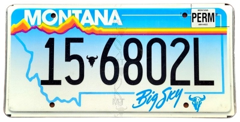 Montana - tablica z USA