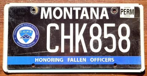 Montana - tablica z USA