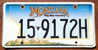 Montana - tablica z USA